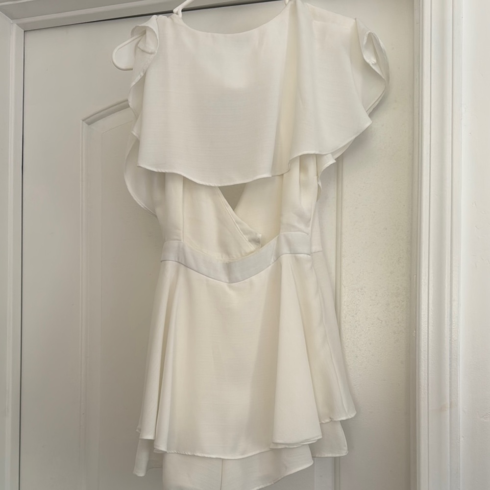DO+BE White Ruffled Backless Sundress - Picture 3 of 3